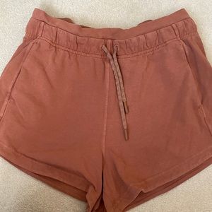 Coral lulu lemon shorts